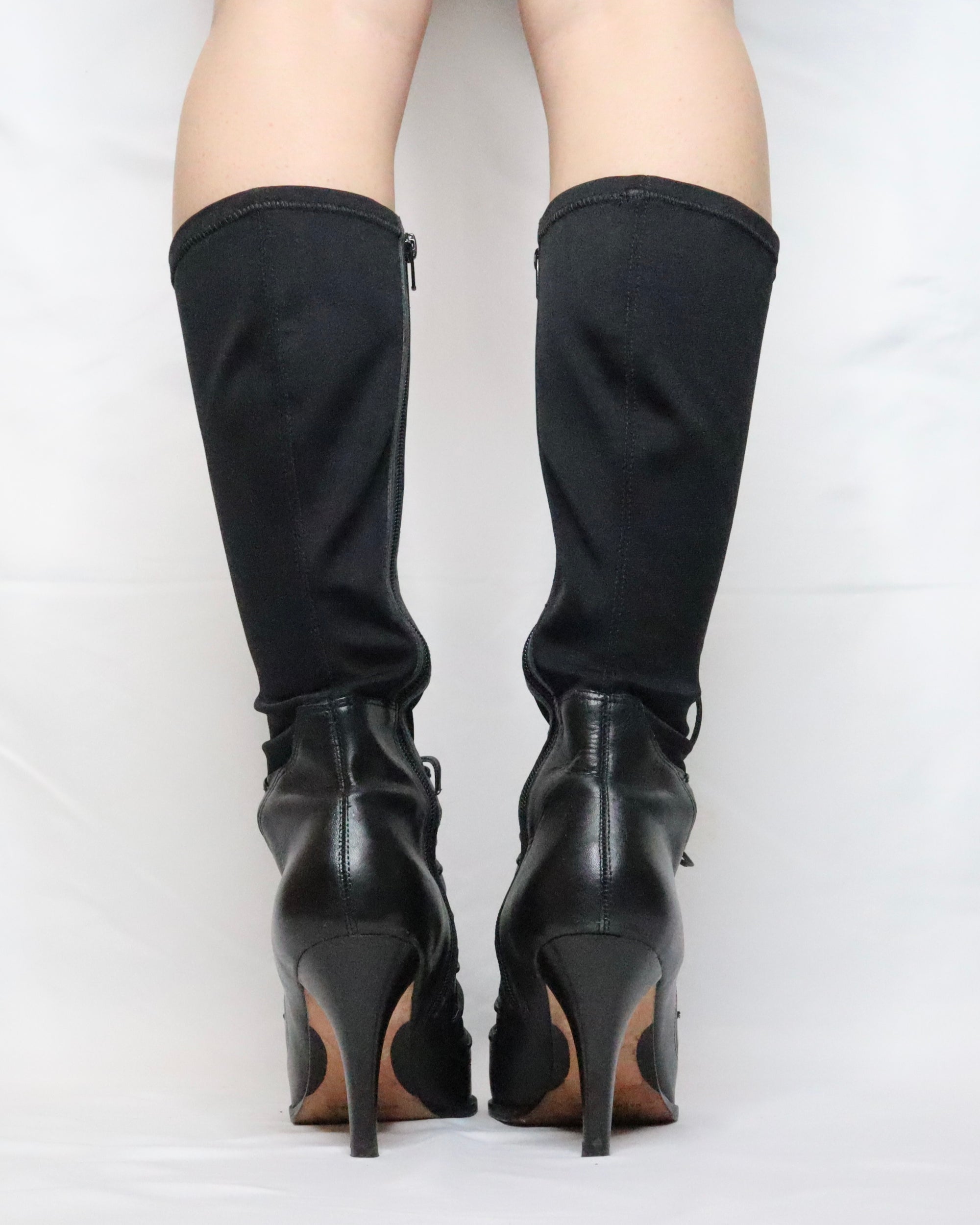 Black Stiletto Boots (7.5-8 US/39 EU) 