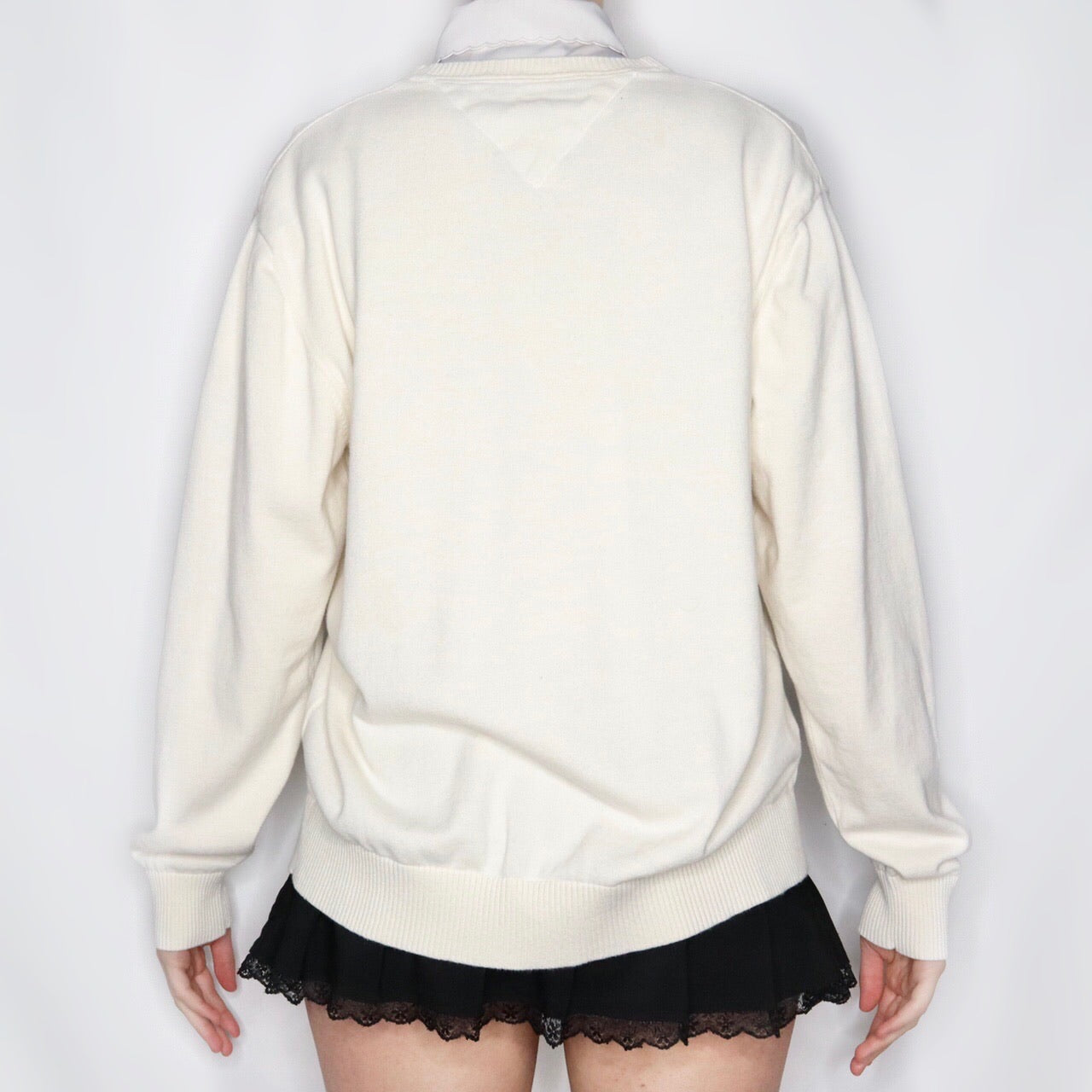 Vintage Y2K Off White Tommy Hilfiger Sweater