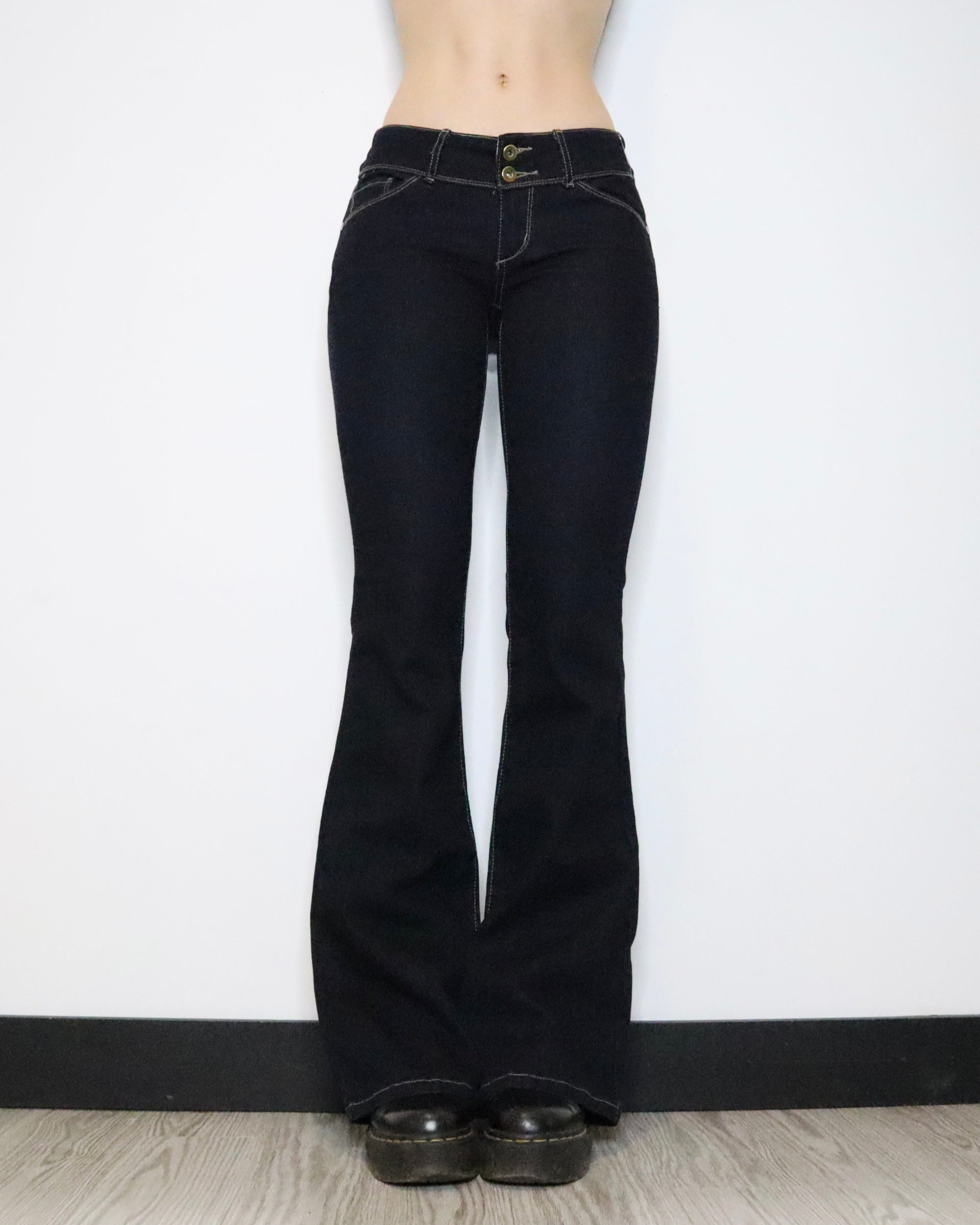 Dark Wash Flare Jeans (Small)