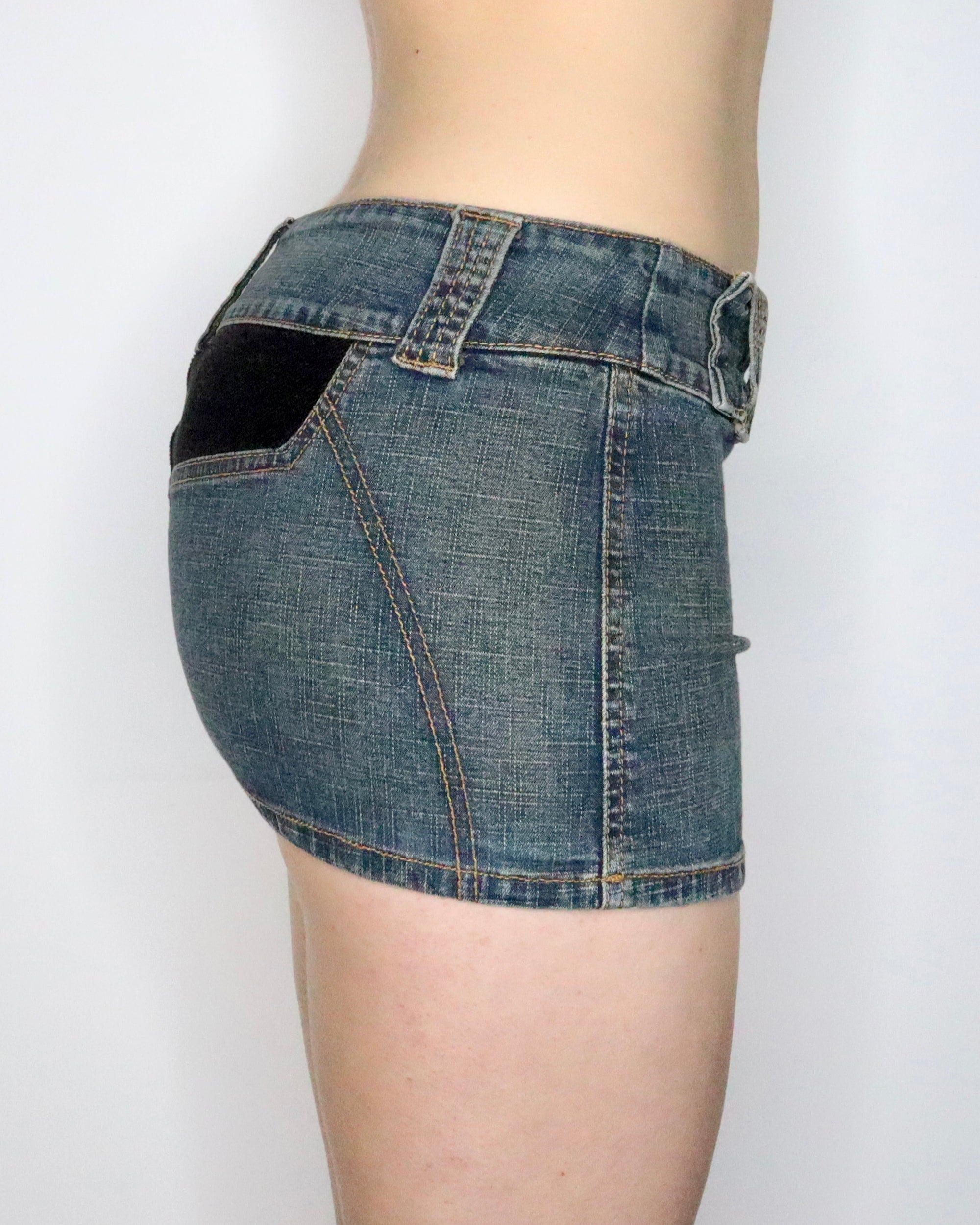 Denim Mini Skirt (XS-S) 