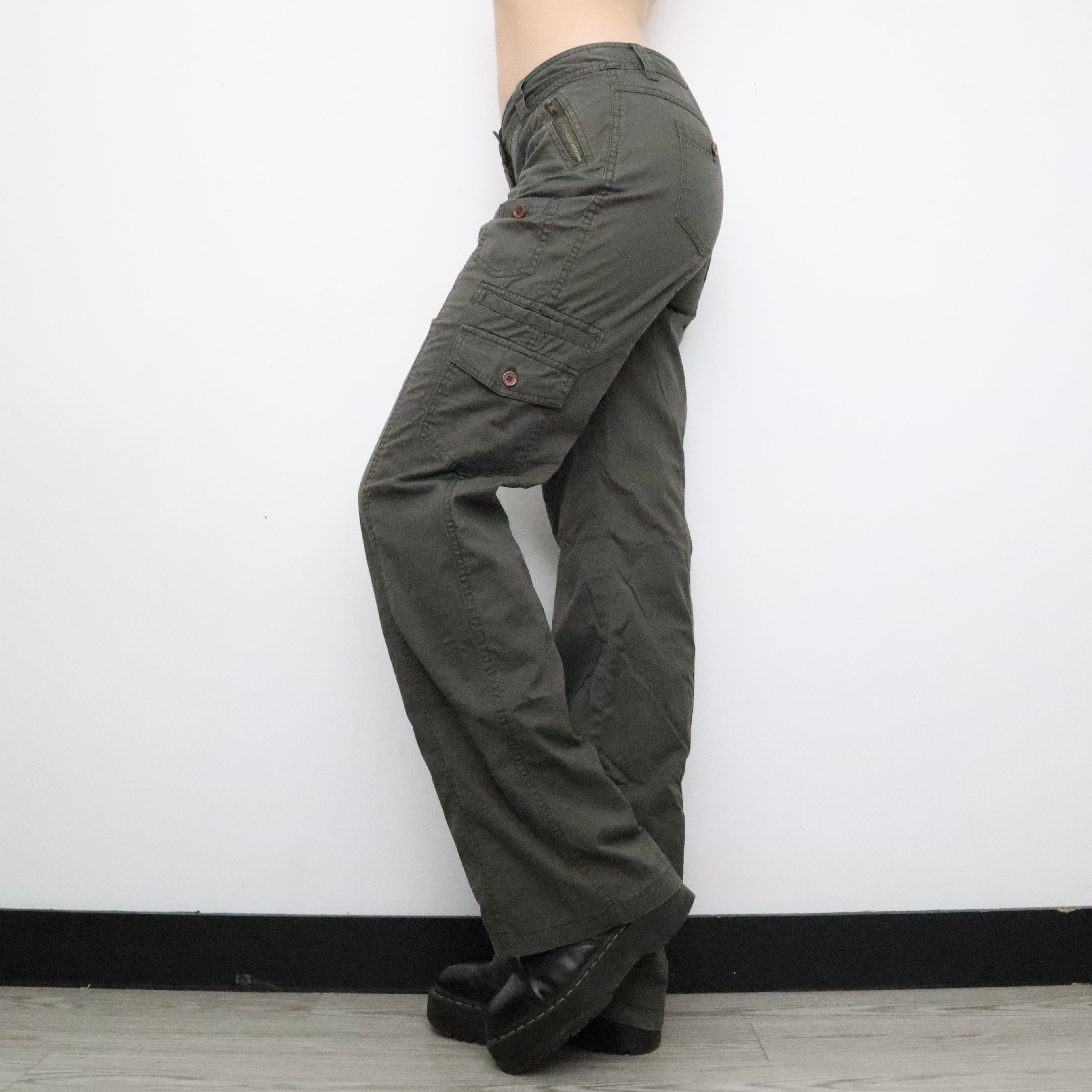 Dark Green Cargo Pants Imber Vintage