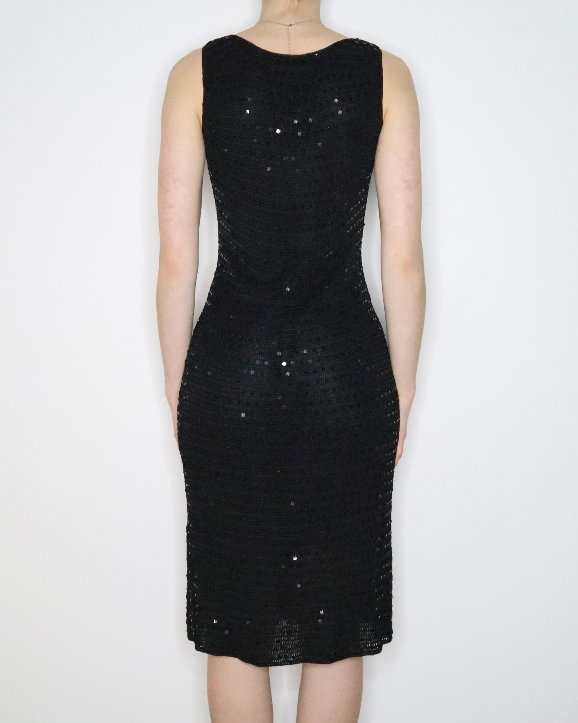 Black Sequin Dress (Medium) 