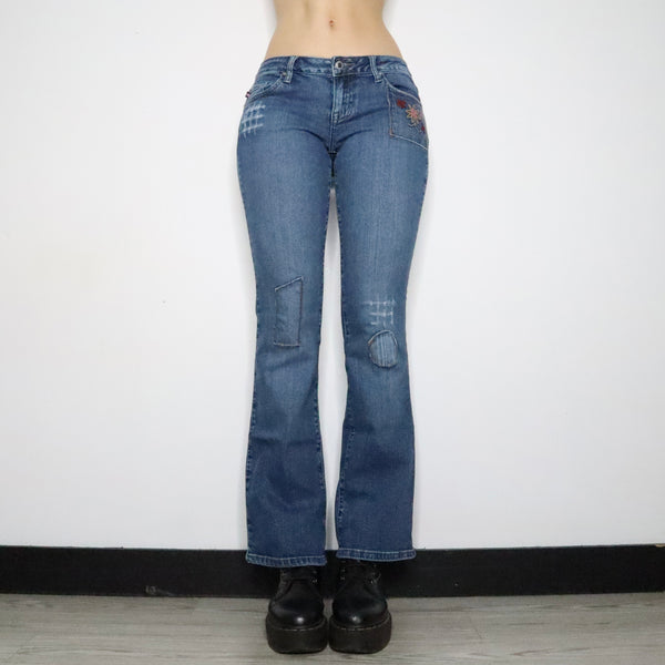 Patchwork Flare Jeans (Small) - Imber Vintage