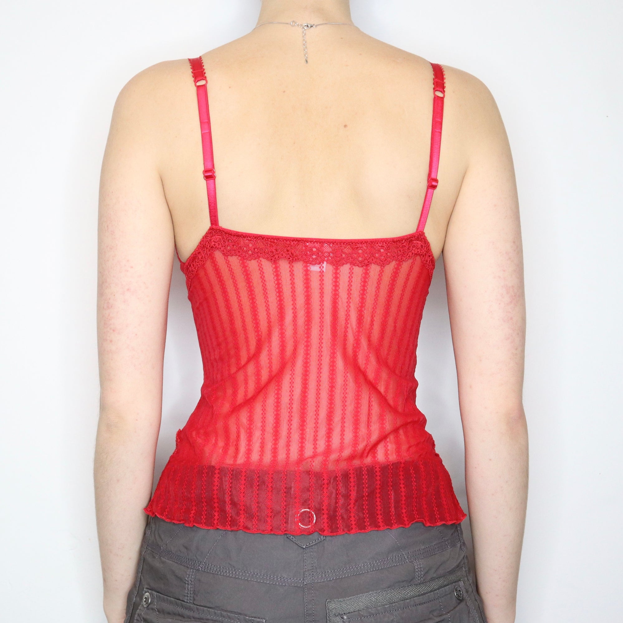 Red Mesh Cami 
