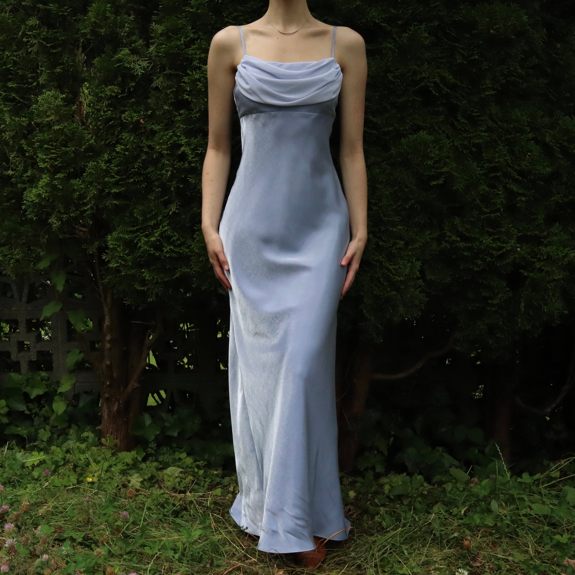 Lavender Cowl Neck Gown (S-M)