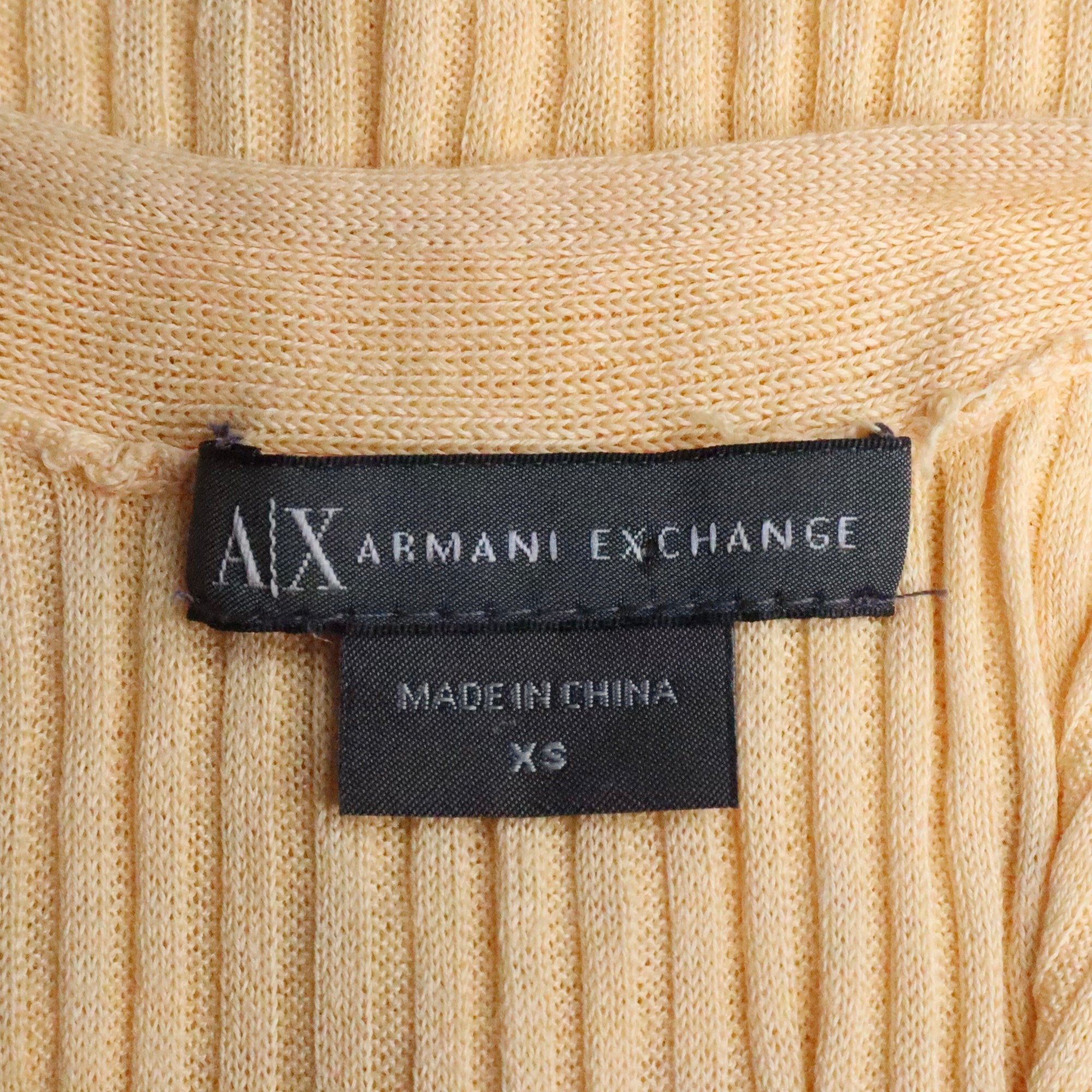 Armani Pastel Orange Silk Top (XS)
