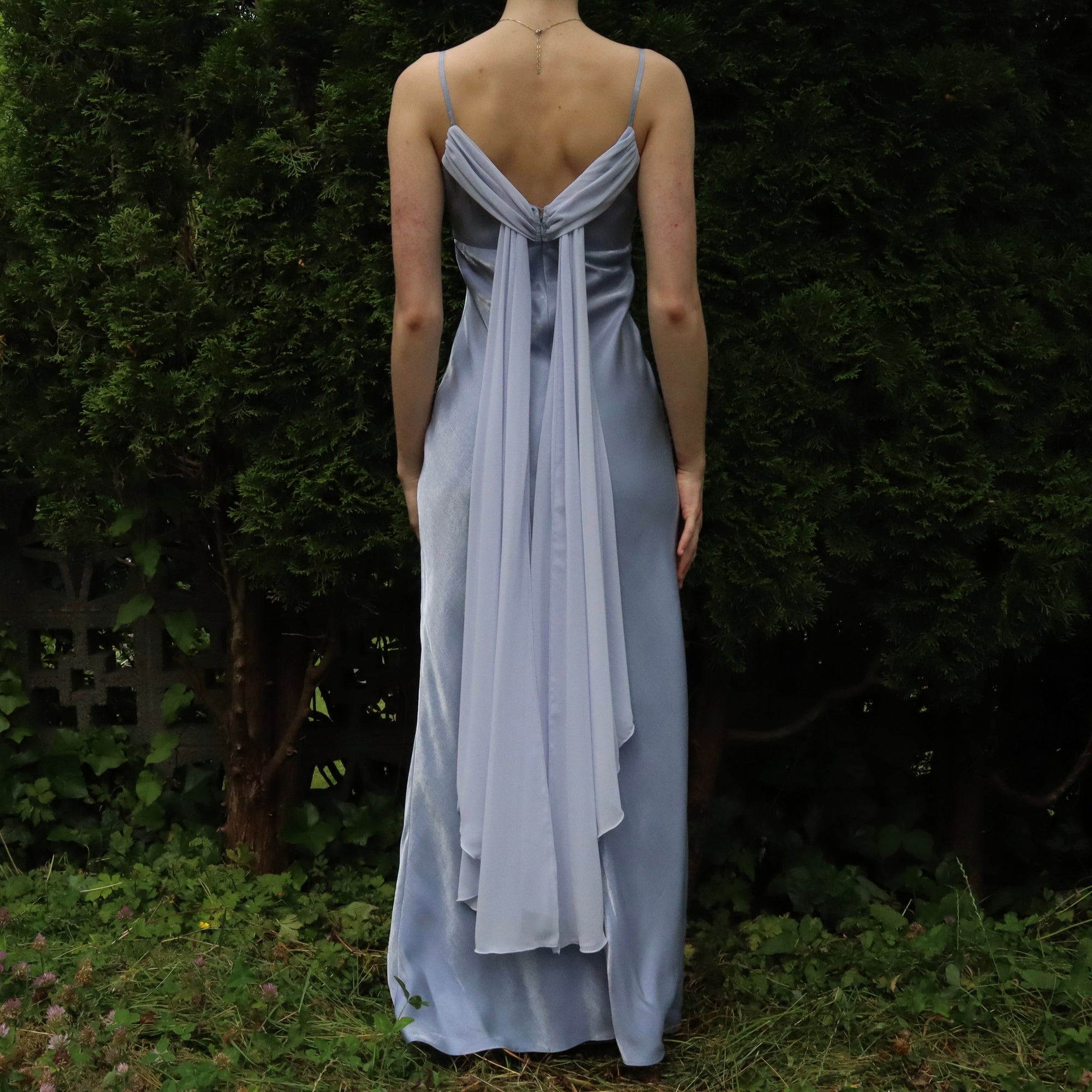 Lavender Cowl Neck Gown (S-M)