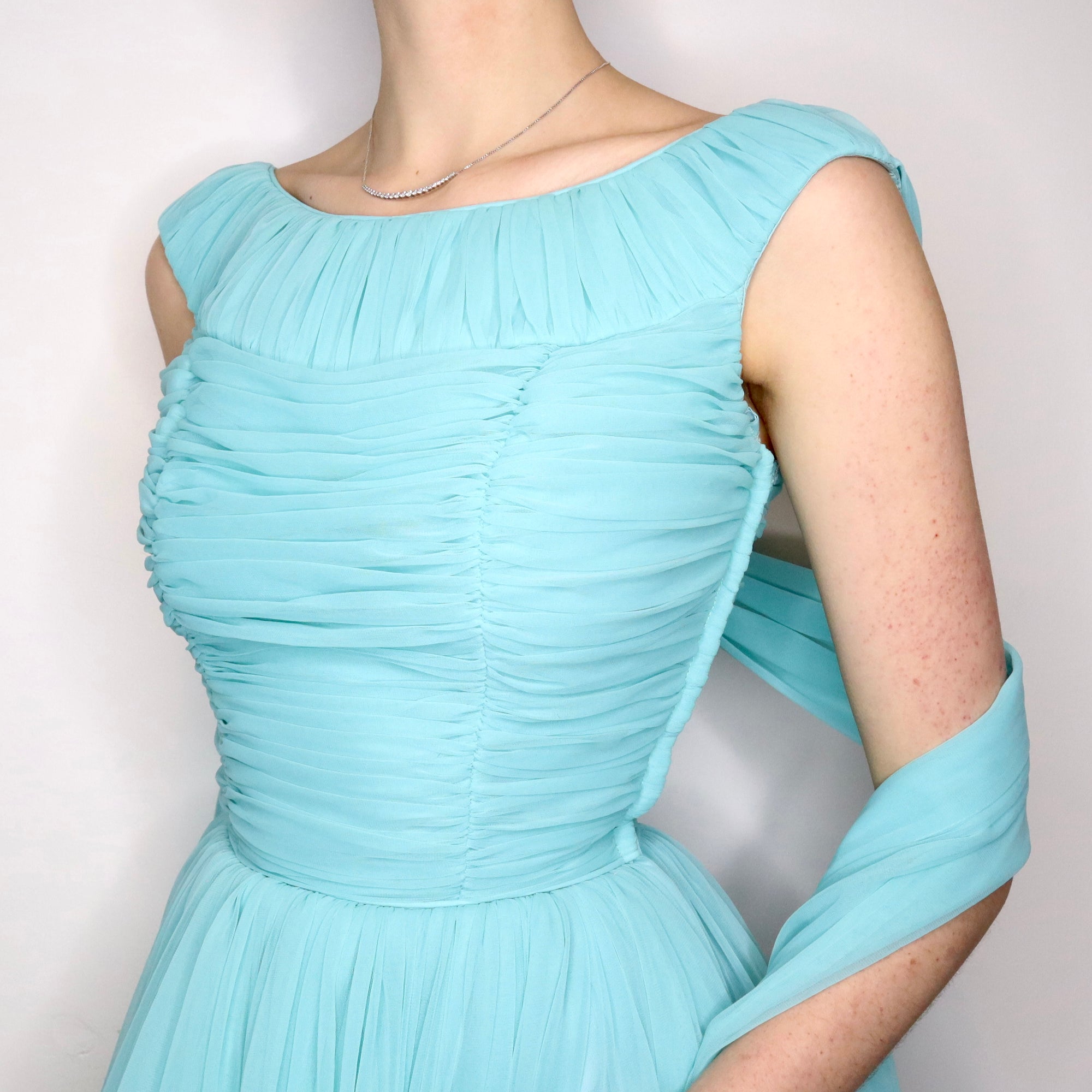 Robin Egg Blue Prom Dress - Imber Vintage Robin Egg Blue Prom Dress - Imber Vintage