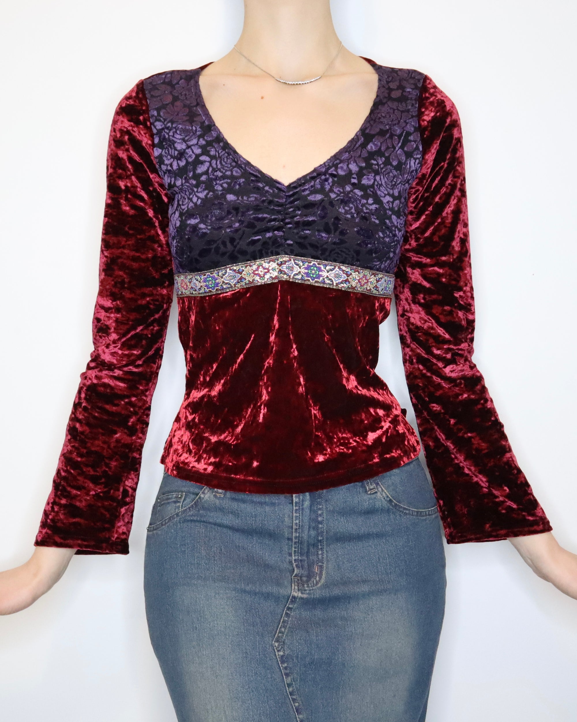 Whimsigoth Velvet Top (S-M) 