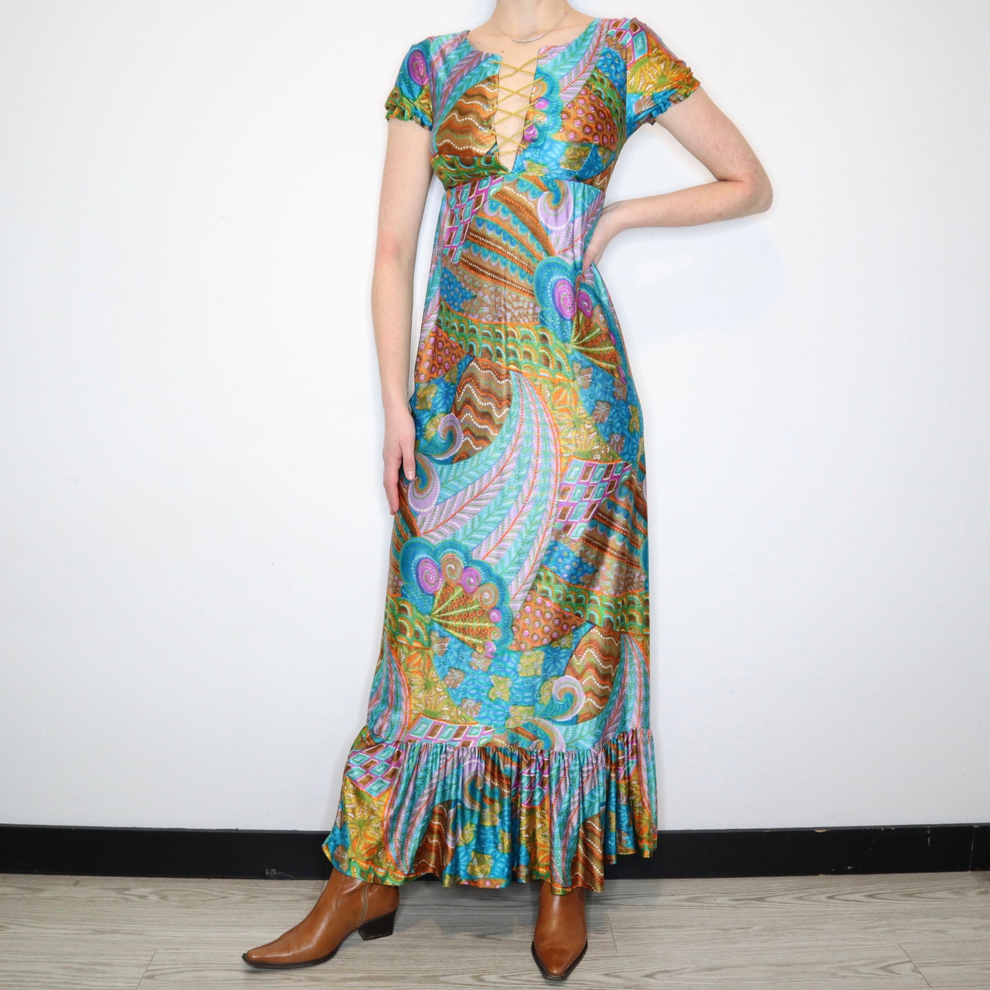 Psychedelic Hippie Maxi Dress