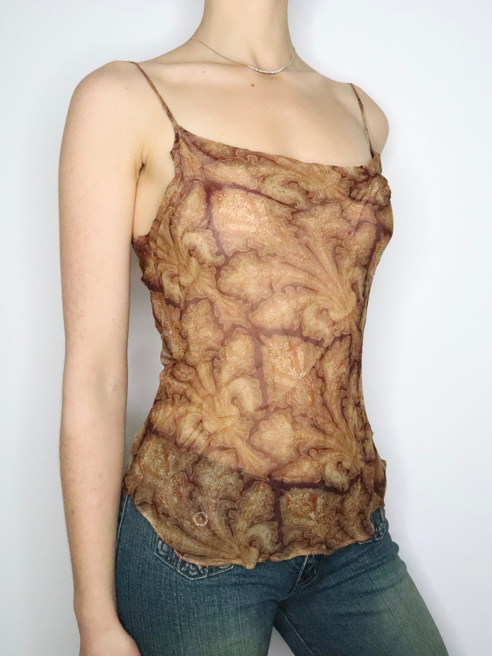 Brown Silk Camisole (Medium) 