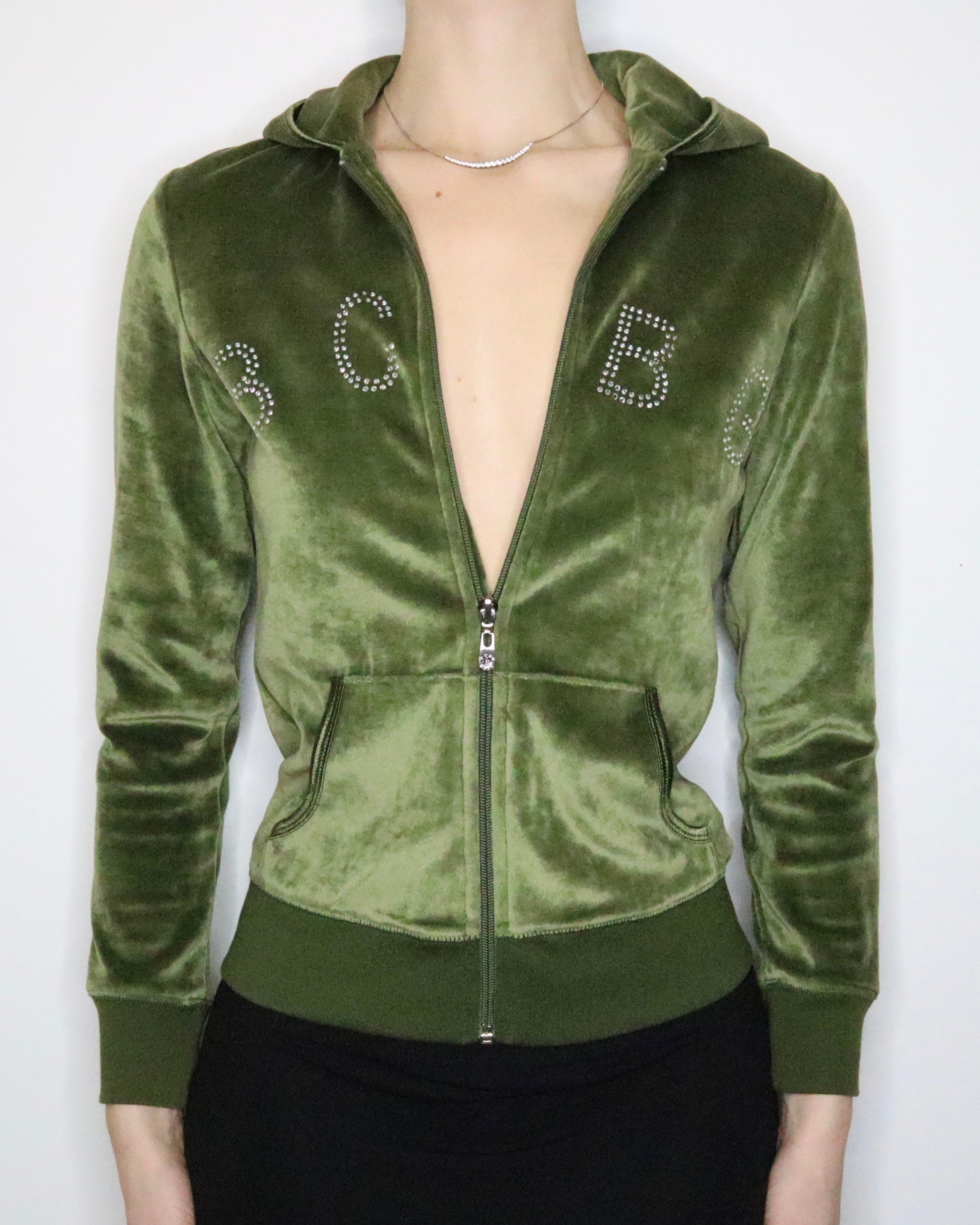 Velour Zip Up Jacket-