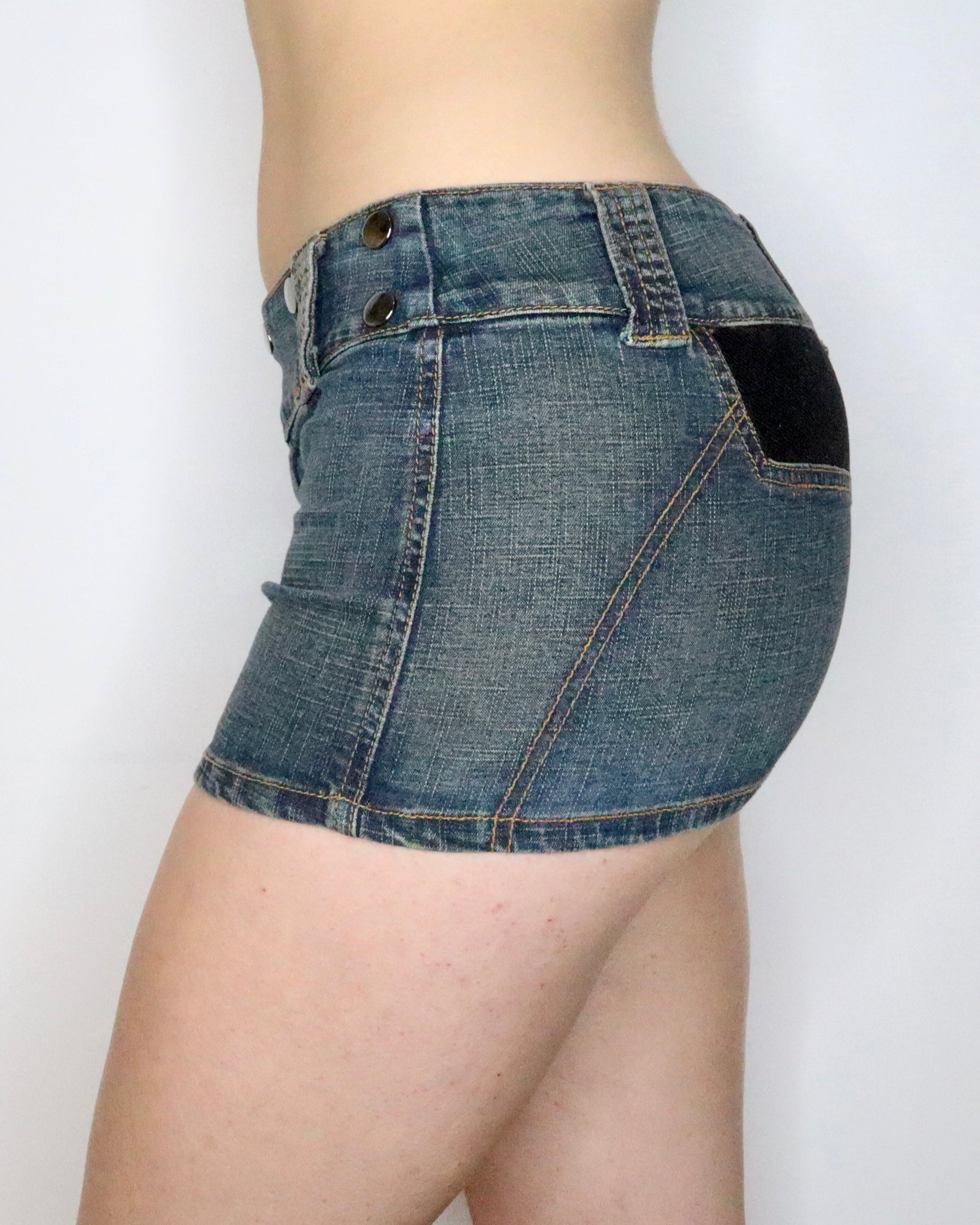 Denim Mini Skirt (XS-S) 