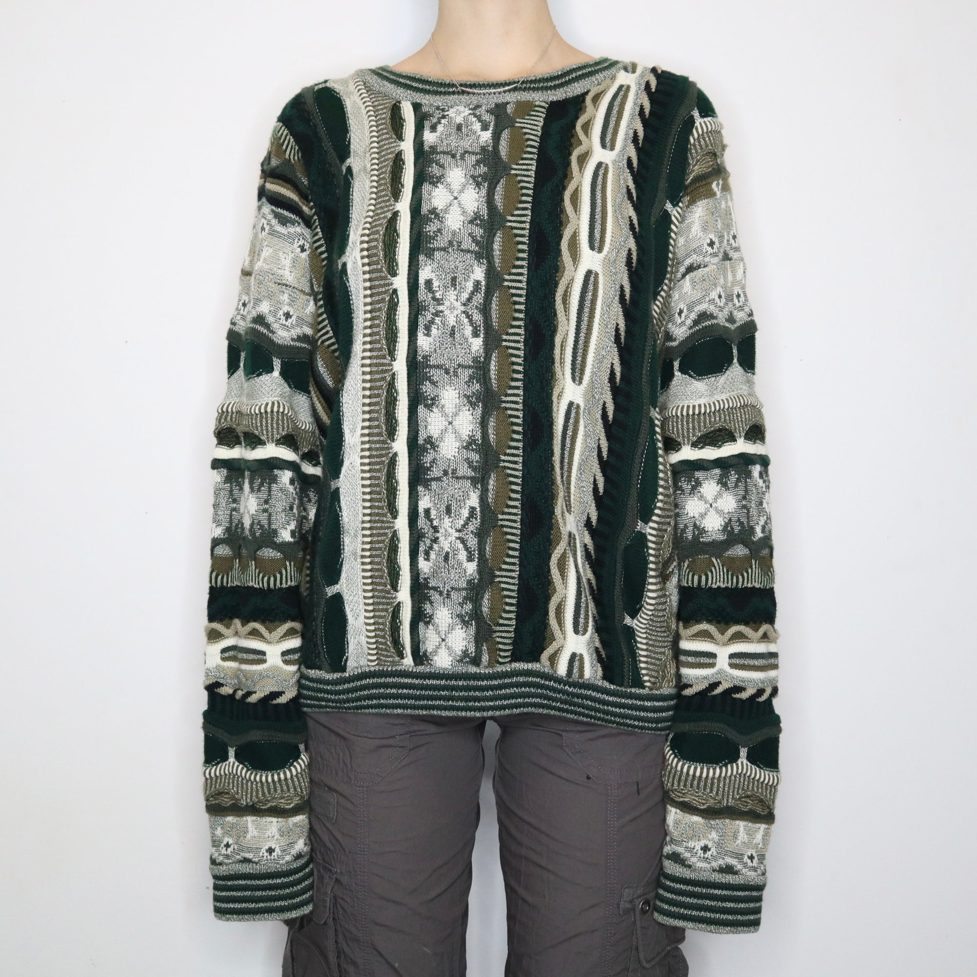 Green Coogi Style Sweater 