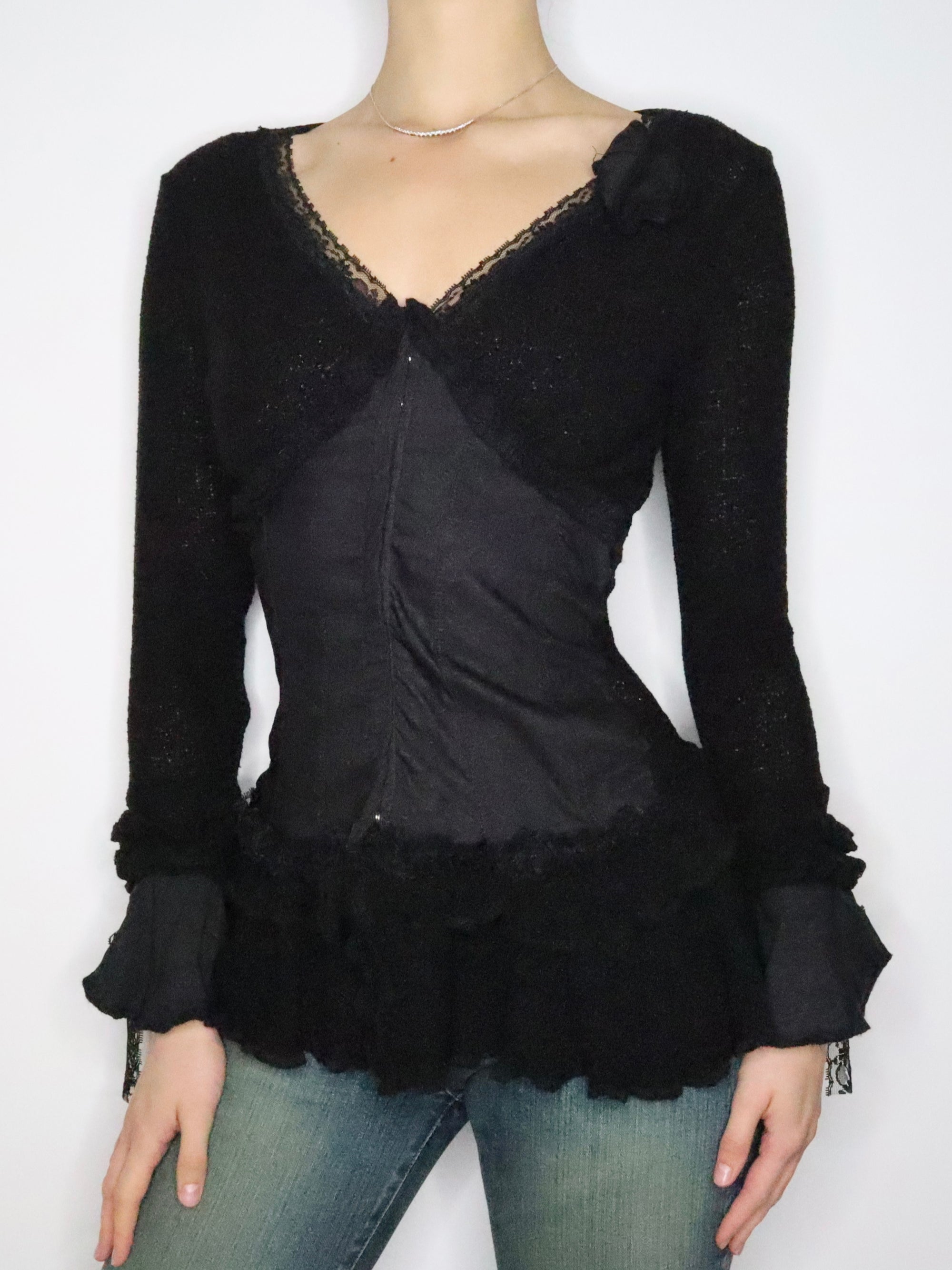 French Black Fairy Cardigan (Medium) 