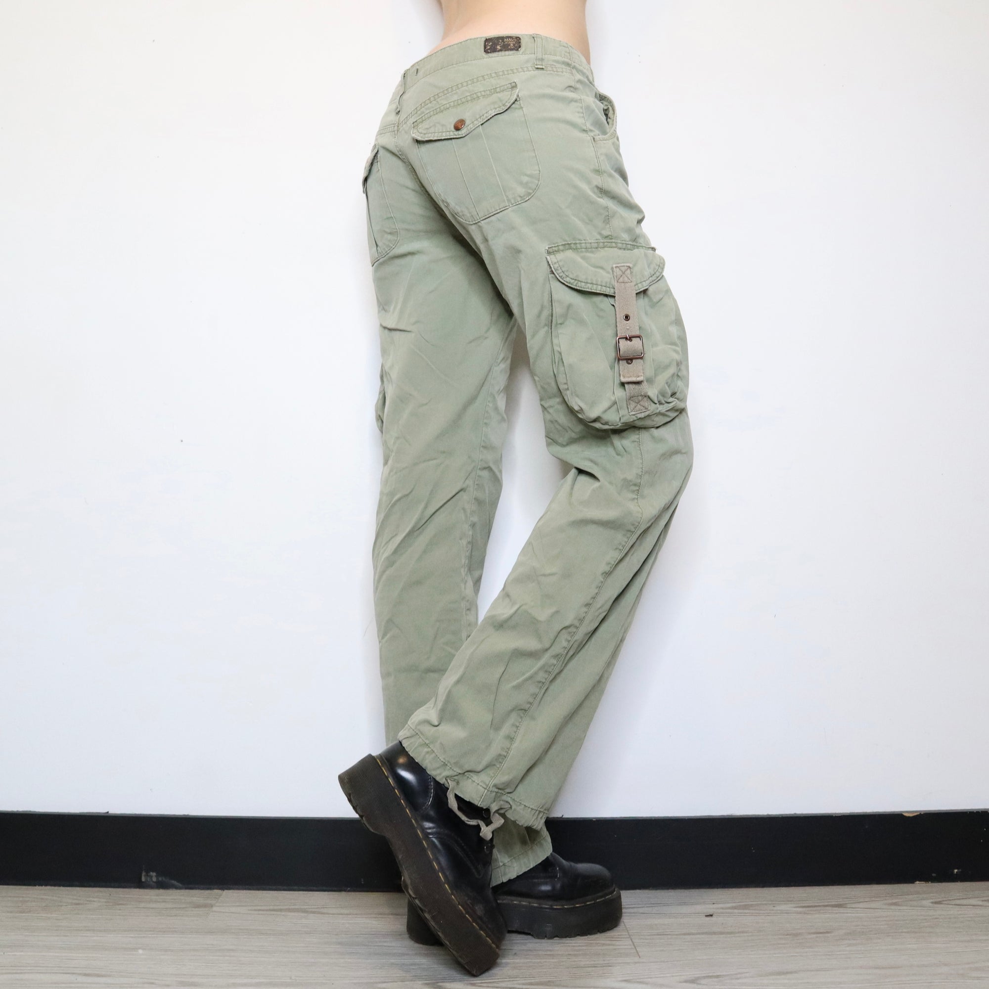 Grunge Green Cargo Pants 