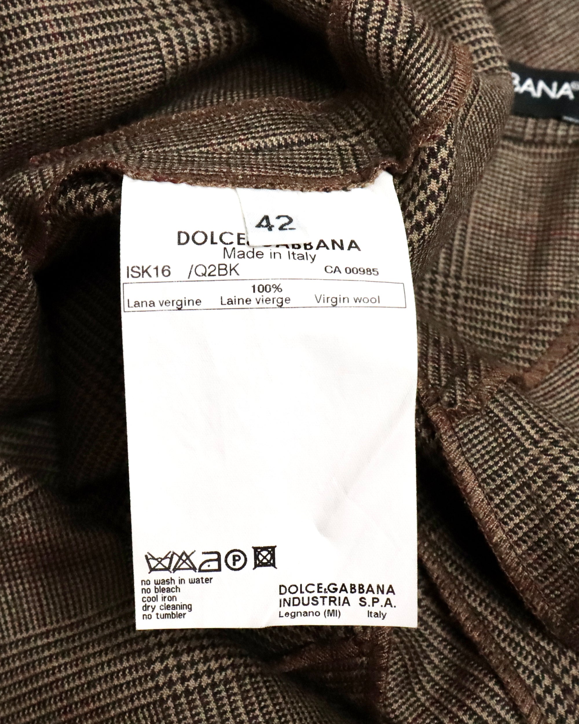 Dolce & Gabbana Plaid Skirt (S-M) 