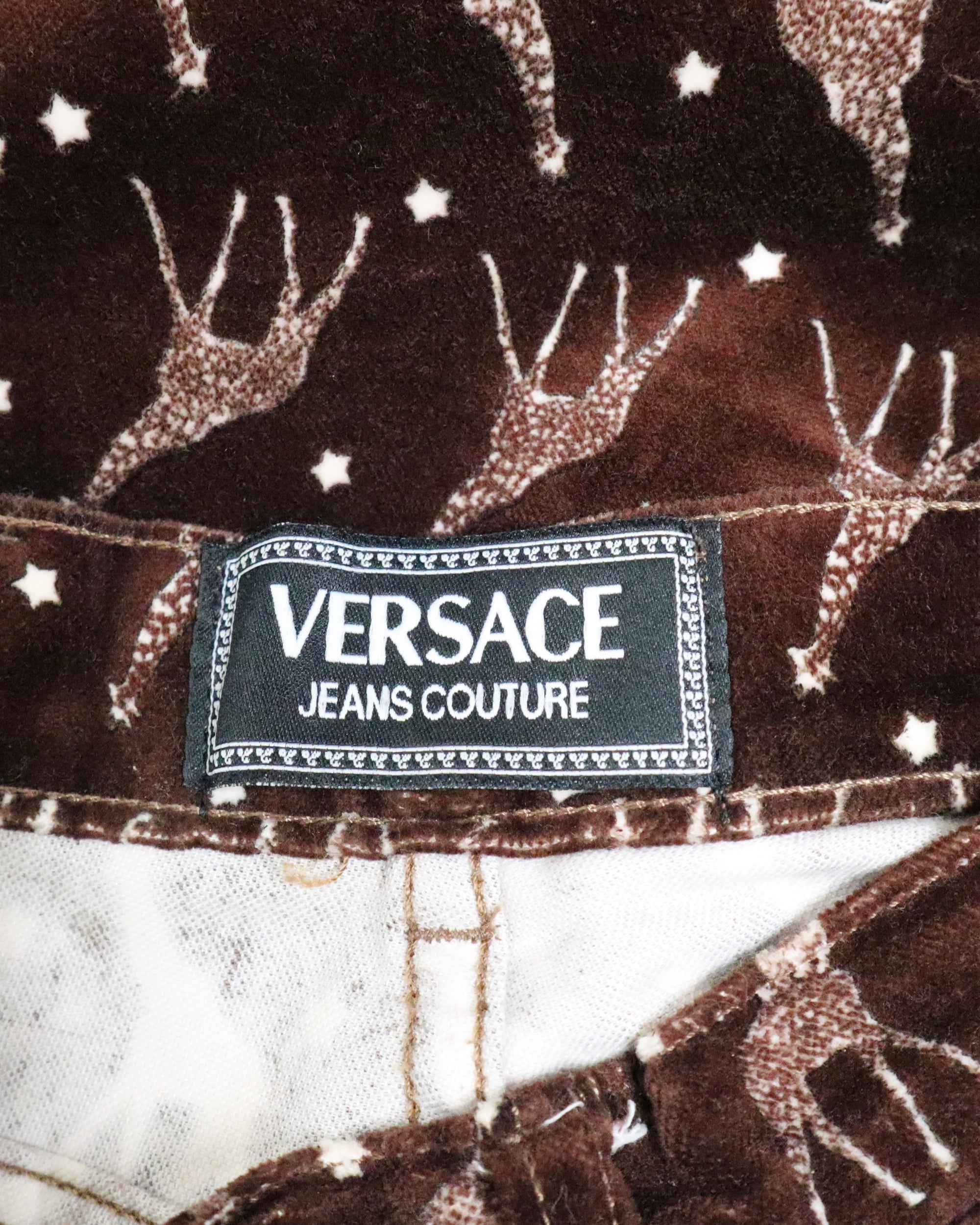 Versace Velvet Giraffe Pants (Small) 