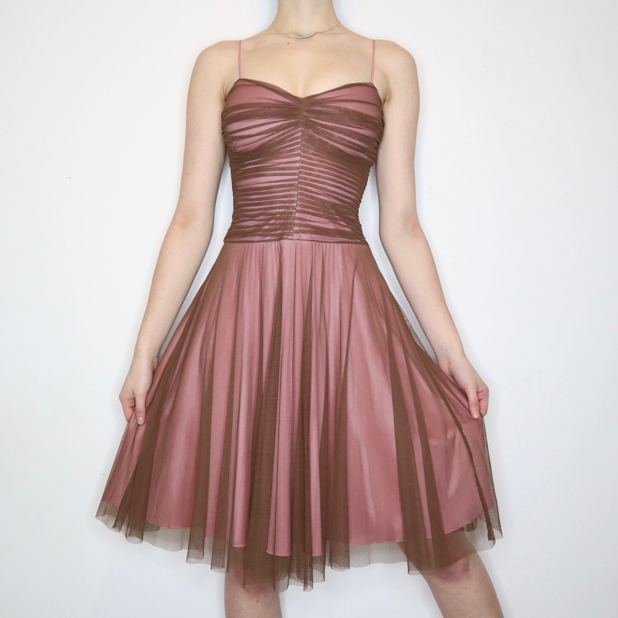 Betsey Johnson Mesh Overlay Dress - Imber Vintage Betsey Johnson Mesh Overlay Dress - Imber Vintage