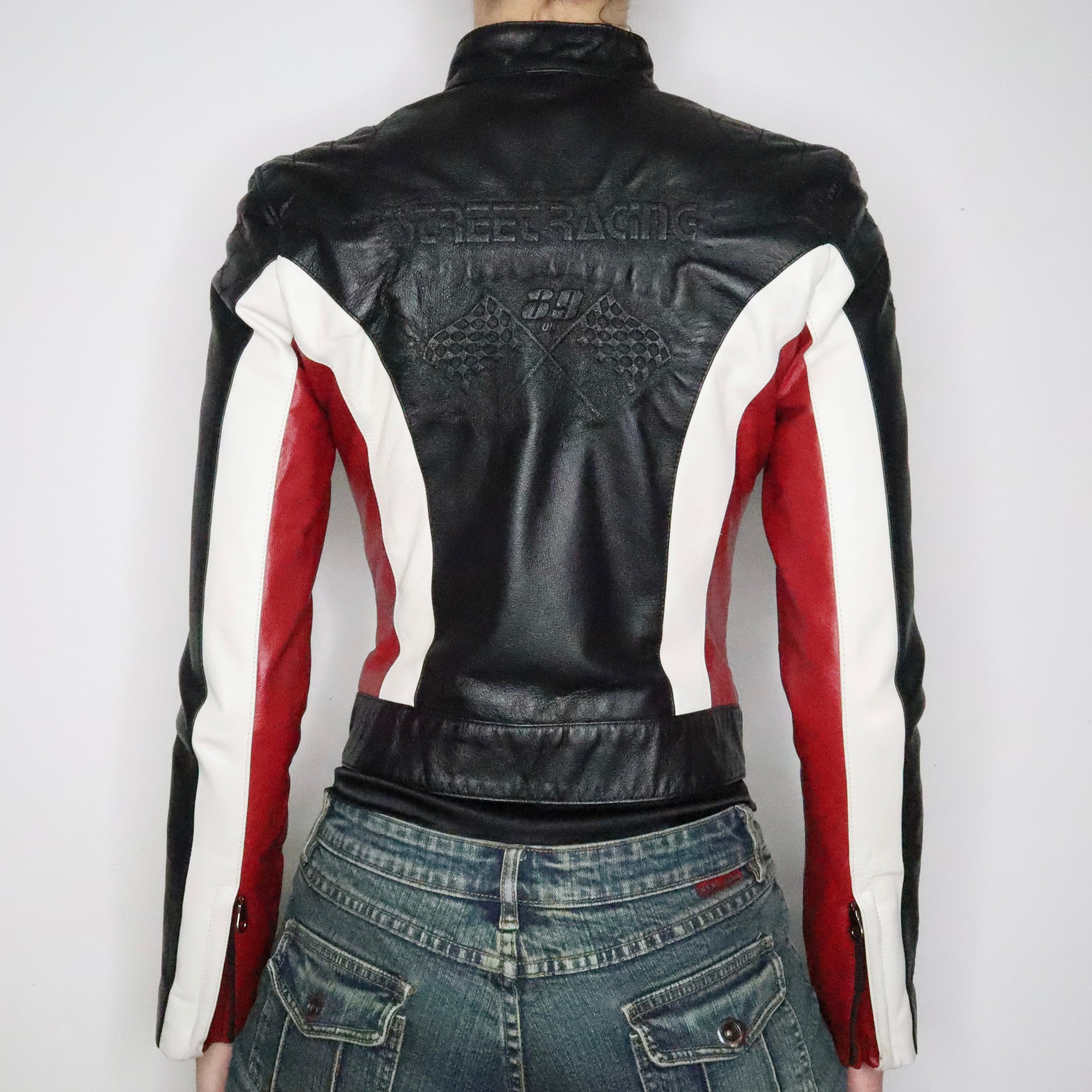 Y2K Leather Moto Jacket (XS) - Imber Vintage