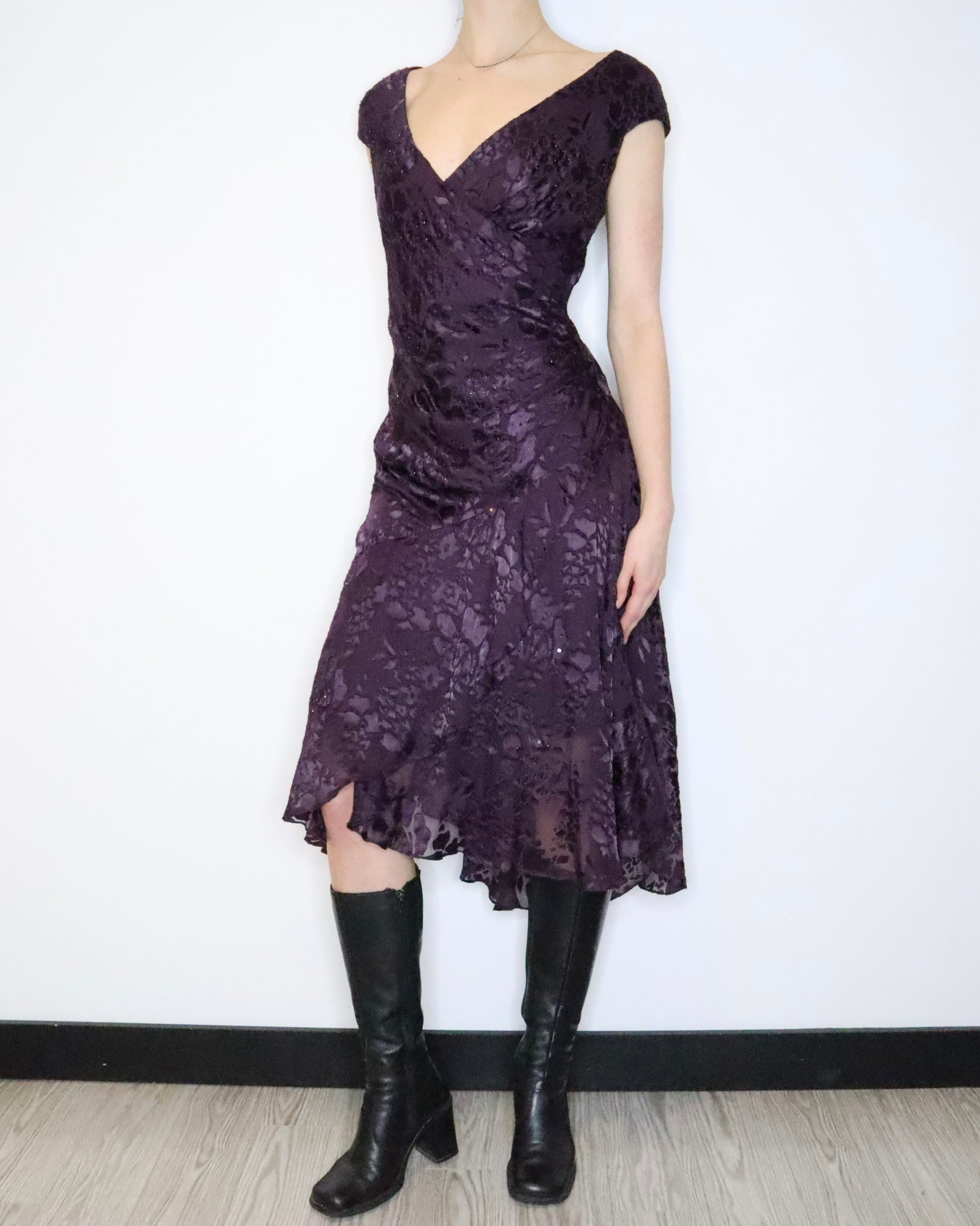 Beaded Silk Dress (XL-XXL) 
