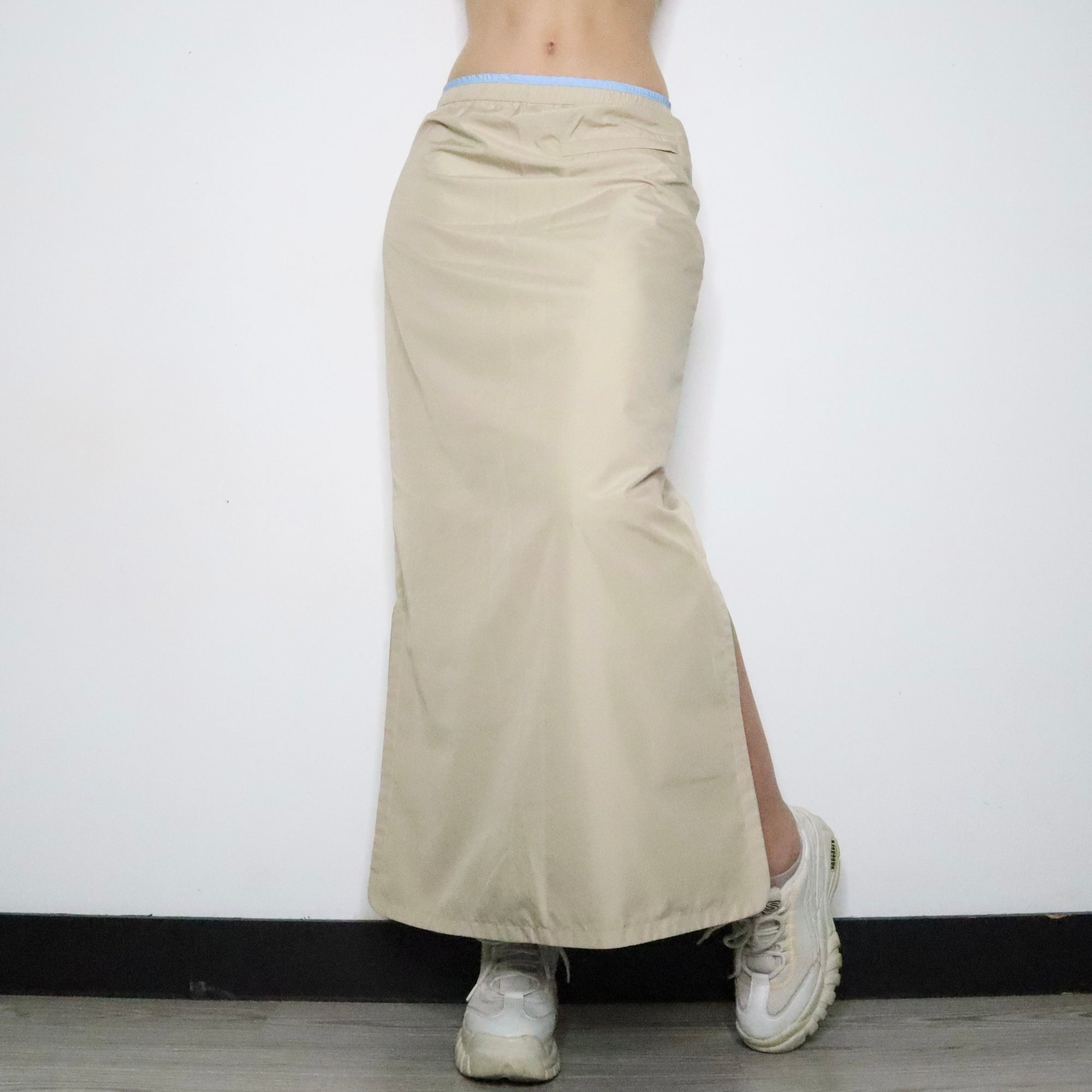 Beige Cargo Maxi Skirt (Small)