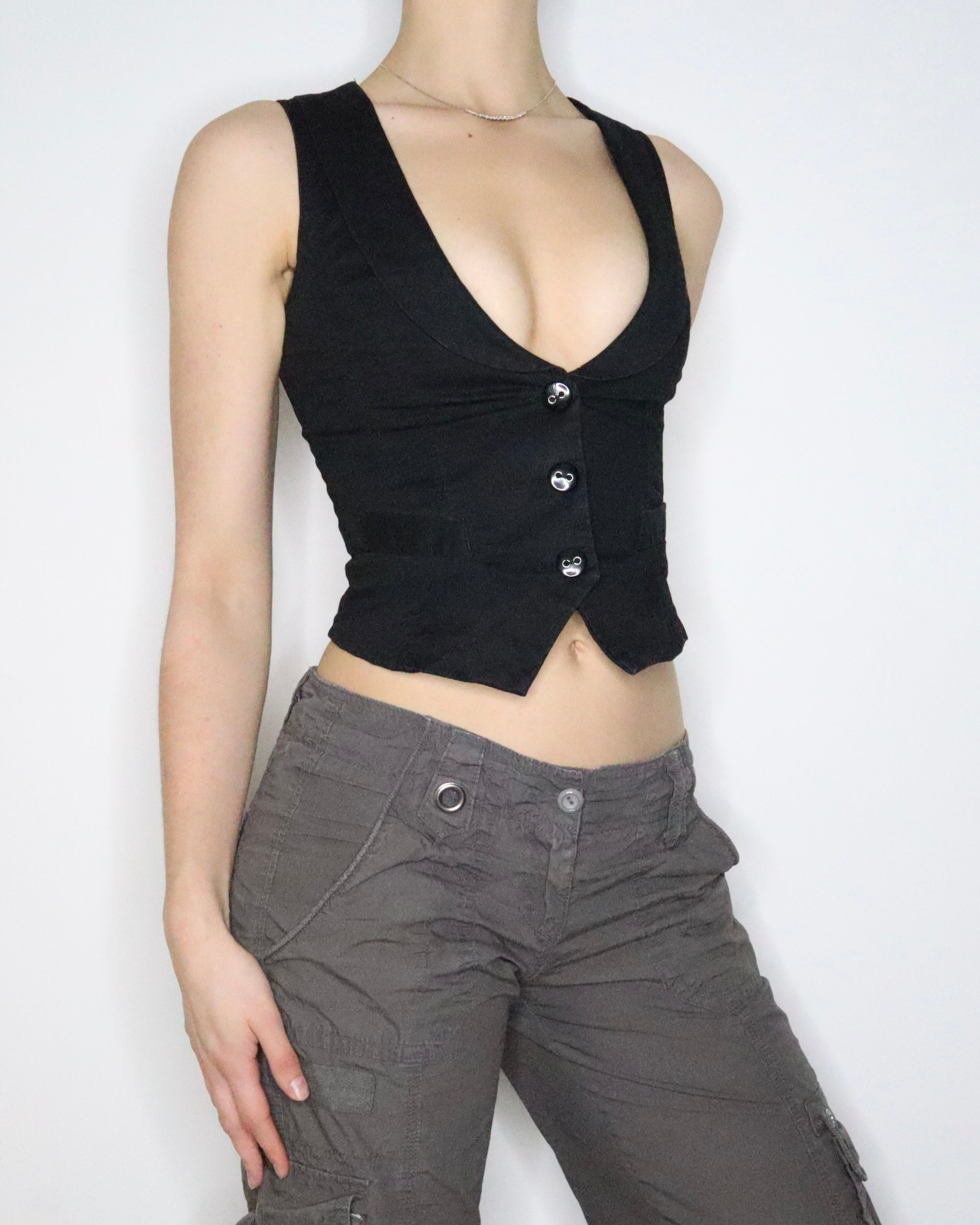 Black Mini Vest (XS) 