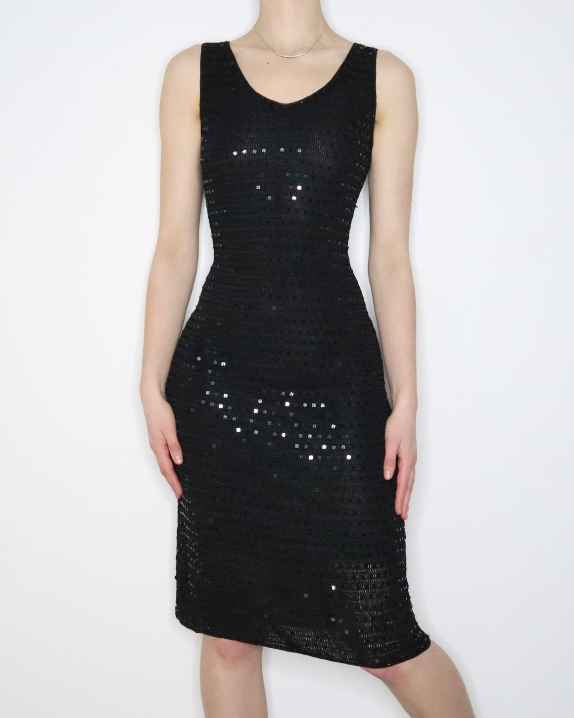 Black Sequin Dress (Medium) 