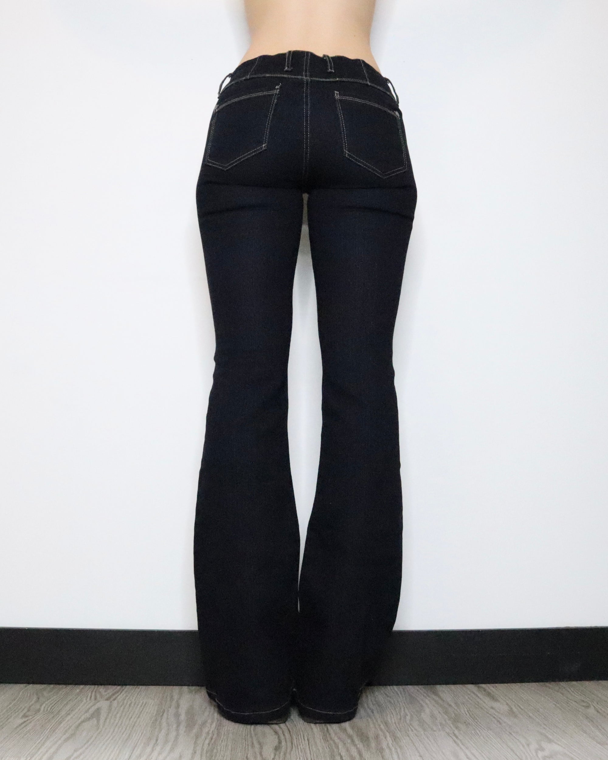 Dark Wash Flare Jeans (Small)